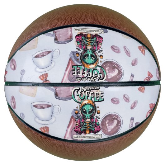 Alien voor de koffie basketbal (Voorkant)
