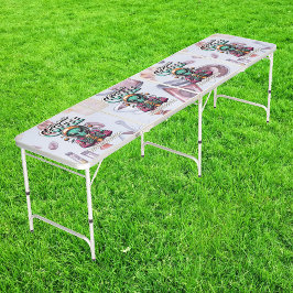 Alien voor de koffie beer pong tafel