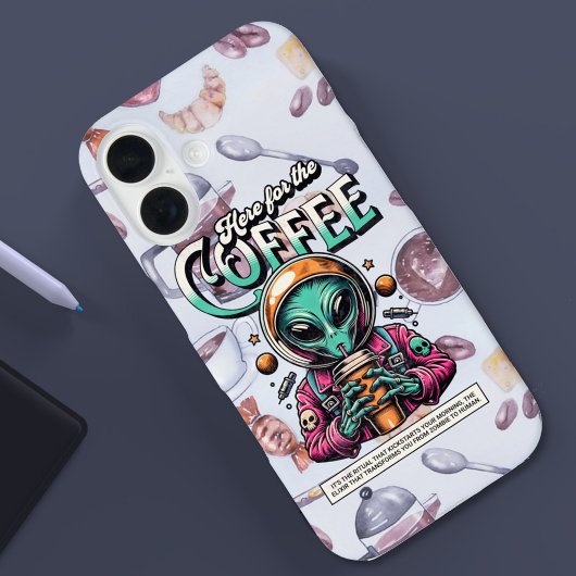 Alien voor de koffie Case-Mate iPhone case