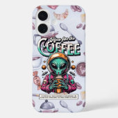 Alien voor de koffie Case-Mate iPhone case (Achterkant)
