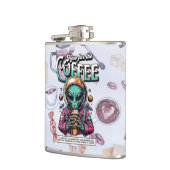 Alien voor de koffie heupfles (Links)