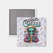 Alien voor de koffie magneet (Voorkant / Achterkant)
