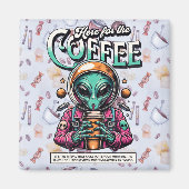 Alien voor de koffie magneet (Voorkant)