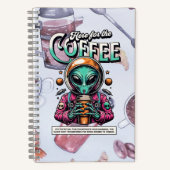 Alien voor de koffie notitieboek (Voorkant)
