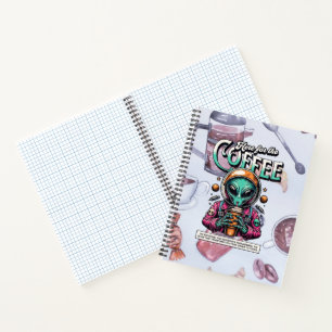 Alien voor de koffie notitieboek