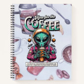 Alien voor de koffie notitieboek (Voorkant)