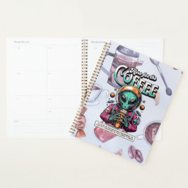 Alien voor de koffie planner