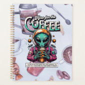 Alien voor de koffie planner (Voorkant)
