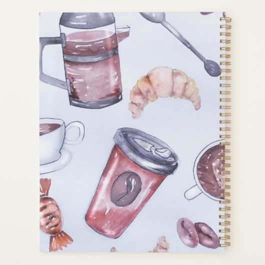 Alien voor de koffie planner (Achterkant)