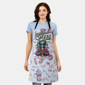 Alien voor de koffie schort (Gedragen)