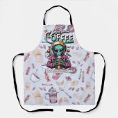 Alien voor de koffie schort (Voorkant)