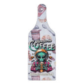 Alien voor de koffie snijplank (Voorkant)