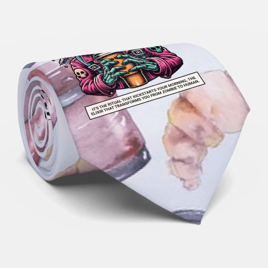 Alien voor de koffie stropdas (Opgerold)