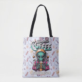 Alien voor de koffie tote bag (Voorkant)