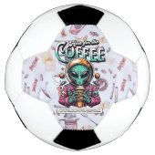 Alien voor de koffie voetbal (Voorkant)