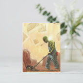 Alien voor snijmachine - Briefkaart (Staand voorkant)