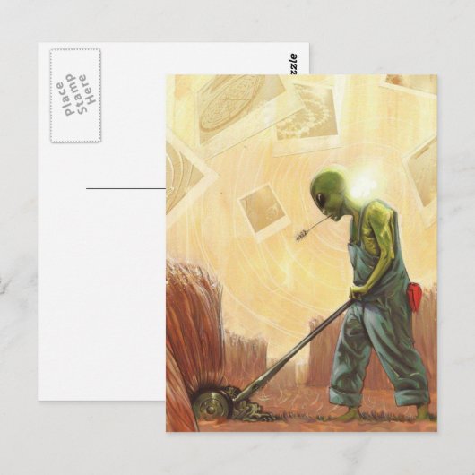 Alien voor snijmachine - Briefkaart (Voorkant / Achterkant)