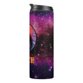 Alien "Vrede" Tie Dye Space Thermische Tumbler Thermosbeker (Geroteerd rechts)