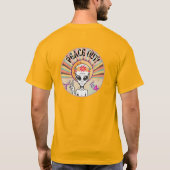 Alien Vrede Uit! Leuk T-shirt (Achterkant)