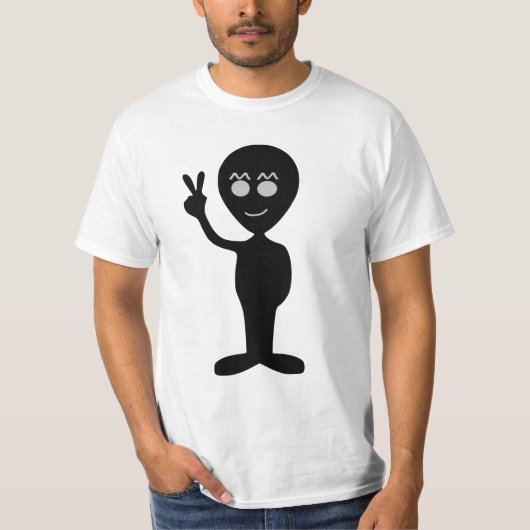 Alien vredesbord T-shirt (Voorkant)