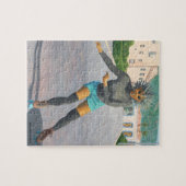 Alien Vrouw Rolschaatsen Fantasy Kleine Puzzel (Horizontaal)