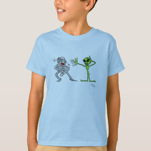 Alien vs Robot T-shirt
