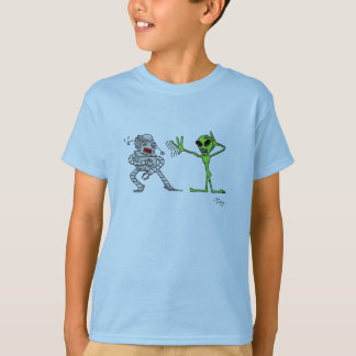 Alien vs Robot T-shirt