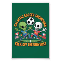 Alien vs Skelet Galactische Voetbal Showdown | Gra