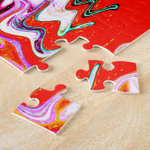 Alien vulcano-geestkunst legpuzzel (Zijkant)