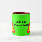 Alien Waarschuwing Mok (Midden)