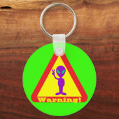 Alien Waarschuwing Sleutelhanger (Voorkant)