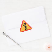 Alien Waarschuwing Sticker (Envelop)