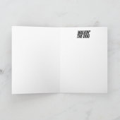 Alien Walkin' the Dog Card Feestdagen Kaart (Binnen)