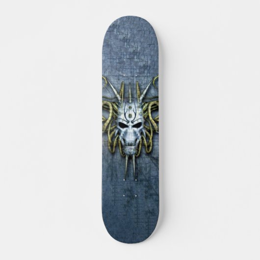Alien War Mask Persoonlijk Skateboard (Voorkant)
