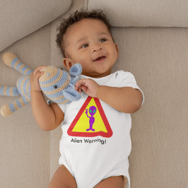 Alien Warning Paars Alien Caudron Sign Romper