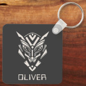 Alien Warrior gepersonaliseerd Sleutelhanger (Achterkant)