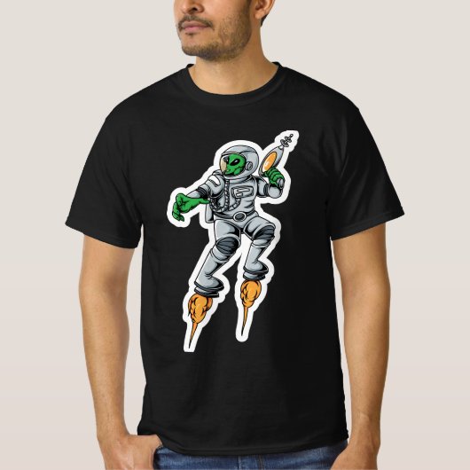 Alien Wars-Sticker T-shirt (Voorkant)