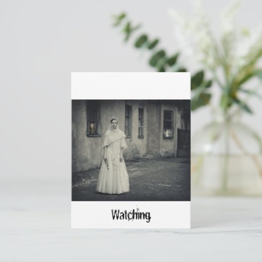 Alien Watching Briefkaart (Staand voorkant)