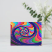 Alien Waves 2 Fine Fractal Art Briefkaart (Staand voorkant)