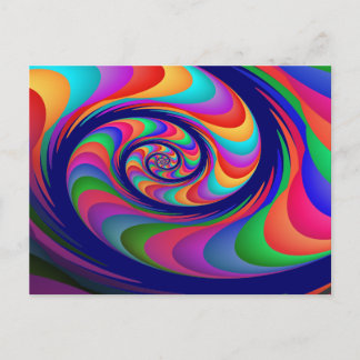 Alien Waves 2 Fine Fractal Art Briefkaart