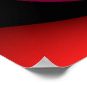 Alien Waves Moderne, kleurrijke Abstracte kunst Poster (Hoek)