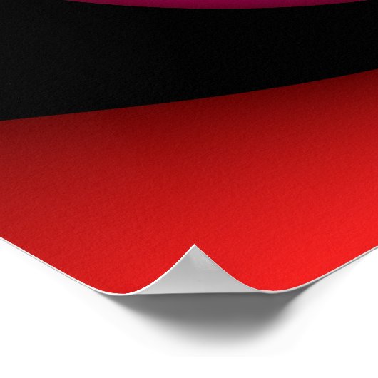 Alien Waves Moderne, kleurrijke Abstracte kunst Poster (Hoek)