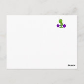 Alien Weight Lifter Briefkaart (Achterkant)