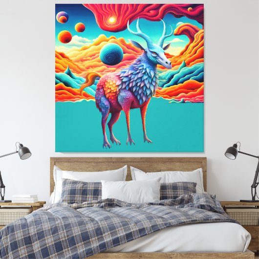 Alien Wildlife Canvas Afdruk (Insitu (Slaapkamer))