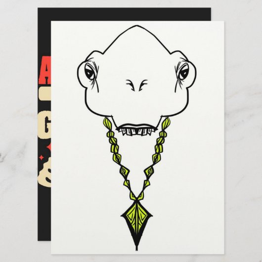 Alien With a Gold Chain Menu (Voorkant / Achterkant)