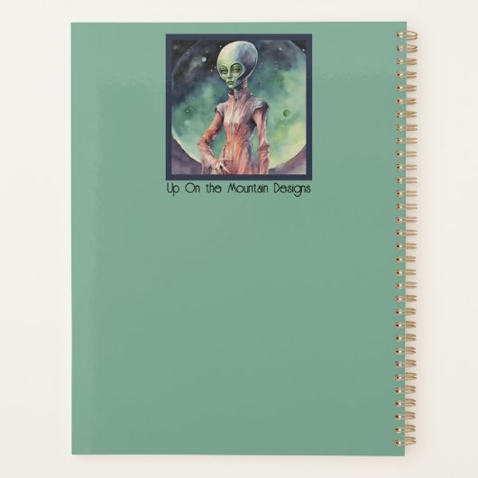 Alien Woman Planner (Achterkant)