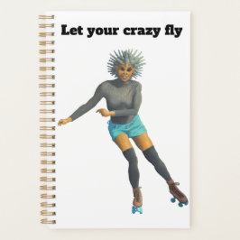 Alien Woman Roller Skater Fantasy Art Planner