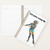 Alien Woman Roller Skater Fantasy Art Planner (Display)