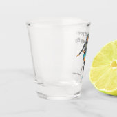 Alien Woman Roller Skater Fantasy Art Shot Glass Glas (Links)