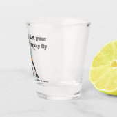 Alien Woman Roller Skater Fantasy Art Shot Glass Glas (Rechts)